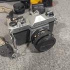 Asahi Pentax K-1000 Slr 35mm Film Camera W 50mm  2x Converter    60-300mm Lenses