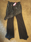 Bellydance Outfit  2 Pieces  Black And Silver  Size Small  New 