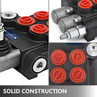2 Spool Hydraulic Directional Control Valve 11gpm Double Acting Cylinder 40l min
