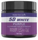 Purple Tooth Cleaning Powder Whitening Deep Clean Polish 50g Travel