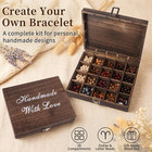 Bracelet Making Kit For Adults  397pcs 10mm Wooden Beads Bracelet Kit With Lette
