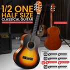 Pyle 34  6-string Classical Acoustic Guitar W  Accessory Kit  sunburst Teardrop 