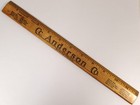 Estate Vtg Cc Anderson Co Idaho Children Height Weight Advertising Wood Ruler
