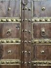 Vintage Teak And Brass Door  Antique Indian Door  Brass Door