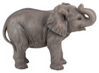 Large Standing Elephant Garden Statue Trunk Up Animal Resin Garden Decor