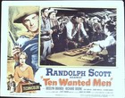Ten Wanted Men Lot Of Five Lobby Cards 1954 Great Border Art Of Scott   Brando 