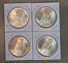 Peace Silver Dollars 1921-1935  Lot Of 4 Uncirculated 90  Silver Coin Mixed Year