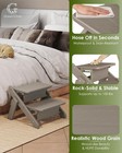 Foldable Dog Stairs   Steps 2-in-1 Hdpe Pet Ramp 2-step Wood