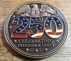 Usa 250th Anniversary Commemorative Challenge Coin 2d Raised Medal 1776 - 2026