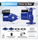 Hot Water Circulator Pump 115v For Home  3-speed Flow Control