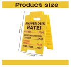 Funny Gag Office Decor-answer Desk Rates Desk Sign funny Desks Signs Team Office