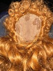 Red Long Wavy Doll Wig Size 9 - 10  Synthetic Fiber