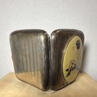 Antique Art Deco Sterling Silver Enamel Cigarette Case Pin Up Flapper 1905