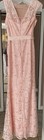 May Queen Modest Simple Lace Sequins Pink Mother   s Evening Gown Size 8
