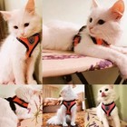 Cat Harness Vest Walking Lead Leash For Puppy Dogs Collar Polyester Adjustable