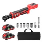 20v Brushless Cordless Ratchet Wrench 3 8  Drive 120nm 2 Batteries   Kit