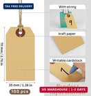 Kraft Paper Small Hang Tags  100 Pcs - Blank Price Tags For Inventory Labeling