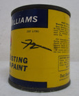 1 Vtg 1960 s Nos Sherwin-williams Heat Resisting Aluminum Half Pint Paint Can