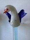 Vintage Animals Glass Swizzle Sticks Stir Cocktail Stirrers Blown Bull Horse