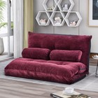 Sofa Bed Adjustable Folding Futon Sofa Video Gaming Sofa Lounge Sofa With Two Pi