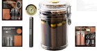 Acrylic Cigar Humidor With Humidifier   Hygrometer - 18 Cigars Capacity