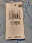 Nwt - Van Heusen - Men s Ls Dress Shirt - Crystal Blue - 16 1 2 34 35 - Slim Fit
