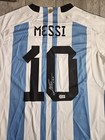 Lionel Messi Signed Autographed 2022 Argentina World Cup Jersey Beckett Bas Coa