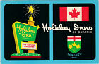 Postcard Holiday Inn Sign Etobicoke Toronto West Ontario Canada Maple Leaf  