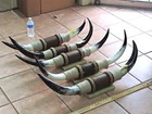 Mounted Steer Bull Horns 2 5 -3 0  Tip To Tip  1 Set  Cow Bull Horns Longhorn