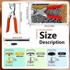 180 Sets 6mm Leather Rivets  Double Round Cap Leather Rivets  3 Colors Caps L   