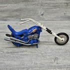 Vintage 1973 Ideal Evel Knievel Stunt Cycle   Launcher Ramp Toy Blue Retro Works