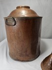 Antique Copper Moonshine Whiskey Still Or Jug Dented Patina Rustic Farmhouse 
