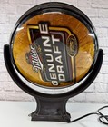Vintage 2004 Miller Lite Rotating Spinning Hanging Light Up Beer Sign Works 