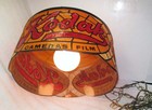 Vintage Kodak  faux  Stained Glass Hanging 17  Lamp light W chain  Advertising
