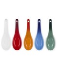 New Le Creuset Renge Rainbow Chinese Spoon 5 Set Stoneware F s White Green Azure