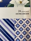 Recollections 12 X 12 Paper Pad 48 Sheets 24 Designs 2 Sheets Southern Blues
