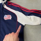 Adidas New England Revolution Jacket Mens Small Mls Soccer Track Full Zip Warmup