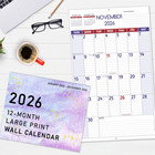 2026 Wall Calendar - Large Print Calendar 2026  12 Monthly Calendar  Jan  2026 -
