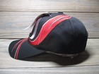 Dale Earnhardt Hat Cap Strap Back Black Red Nascar Racing Mens The Intimidator