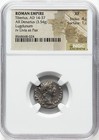 Tiberius Ad 14-37  Silver Tribute Penny Ar Denarius Coin Roman Empire  Ngc Xf
