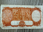 Wwii 1942 Australia Pre-decimal Ten 10 Shillings Banknote F29 King George Vi
