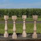 4 Balusters Painted Wood Architectural Salvage Spindles Porch House Trim E 