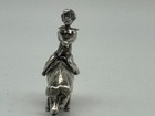Miniature Cherub On Pig  English Sterling Silver Foreign Import  1 5 8 