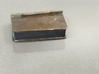 Vintage Sterling Silver Book Shaped Pill Trinket Box 1 5   