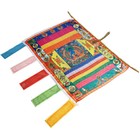 Tibetan Satin Wind Horse Flag Tibetan Buddhism Buddha Prayer Flags 97x71cm Usa