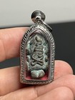 Mini Old Phra Pidta Yant Thai Buddha Amulet Charm Luck Talisman Protecting