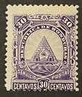 Travelstamps  Honduras Stamps Scott  46 - 30c Pyramid Coat Of Arms - Mint Mogh