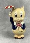 Vintage 1939 Marx Toys Porky Pig Tin Wind Up Toy In Rare Original Box   Working 