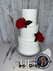 Fromjennwithlove Fake Cake Display - 3 Tier Textured Artificial Cake