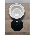 Vintage Chefsware  110 Au Gratin Baking Dish Black White Lid Usa